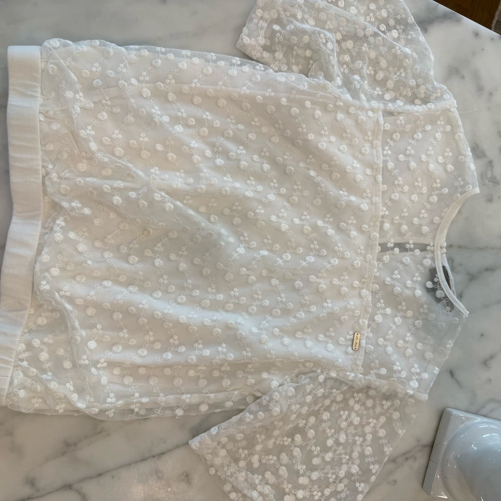 Chic White Kids Top